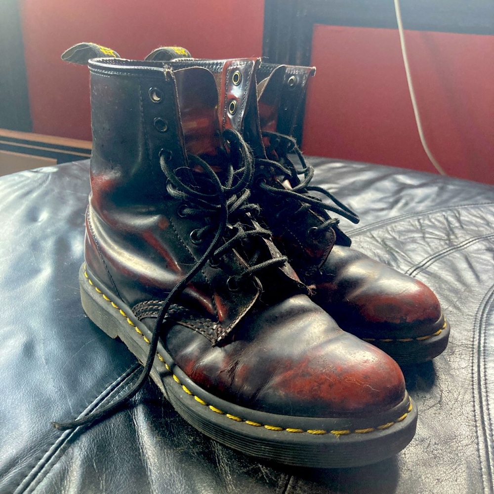 Dark Cherry Doc Martens Size 8